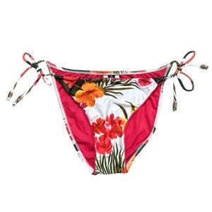 Vintage Guess Bikini Bottoms Swimsuit Swim Floral Hawaiian Print M Medium